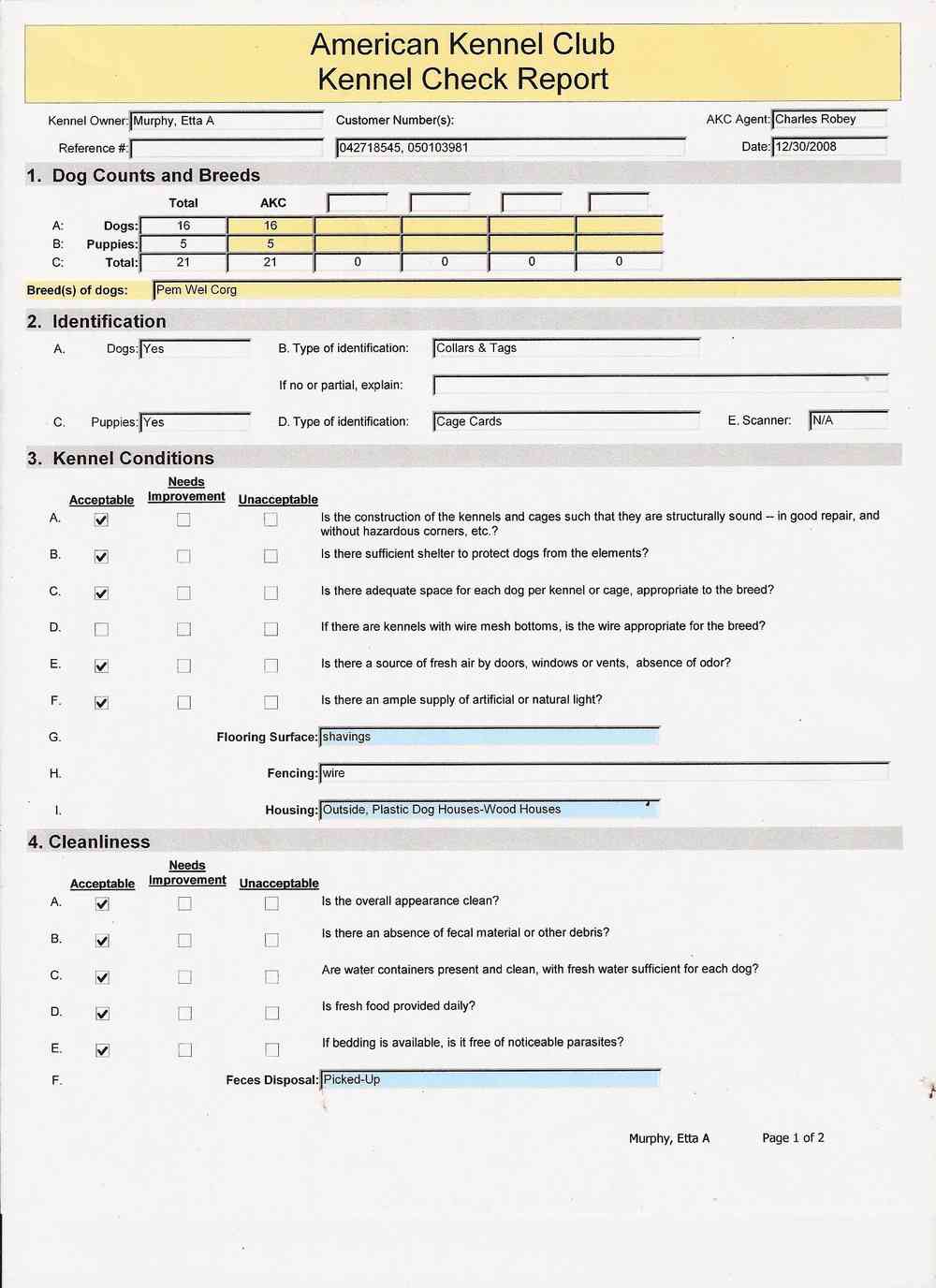 AKC Kennel Check Page1