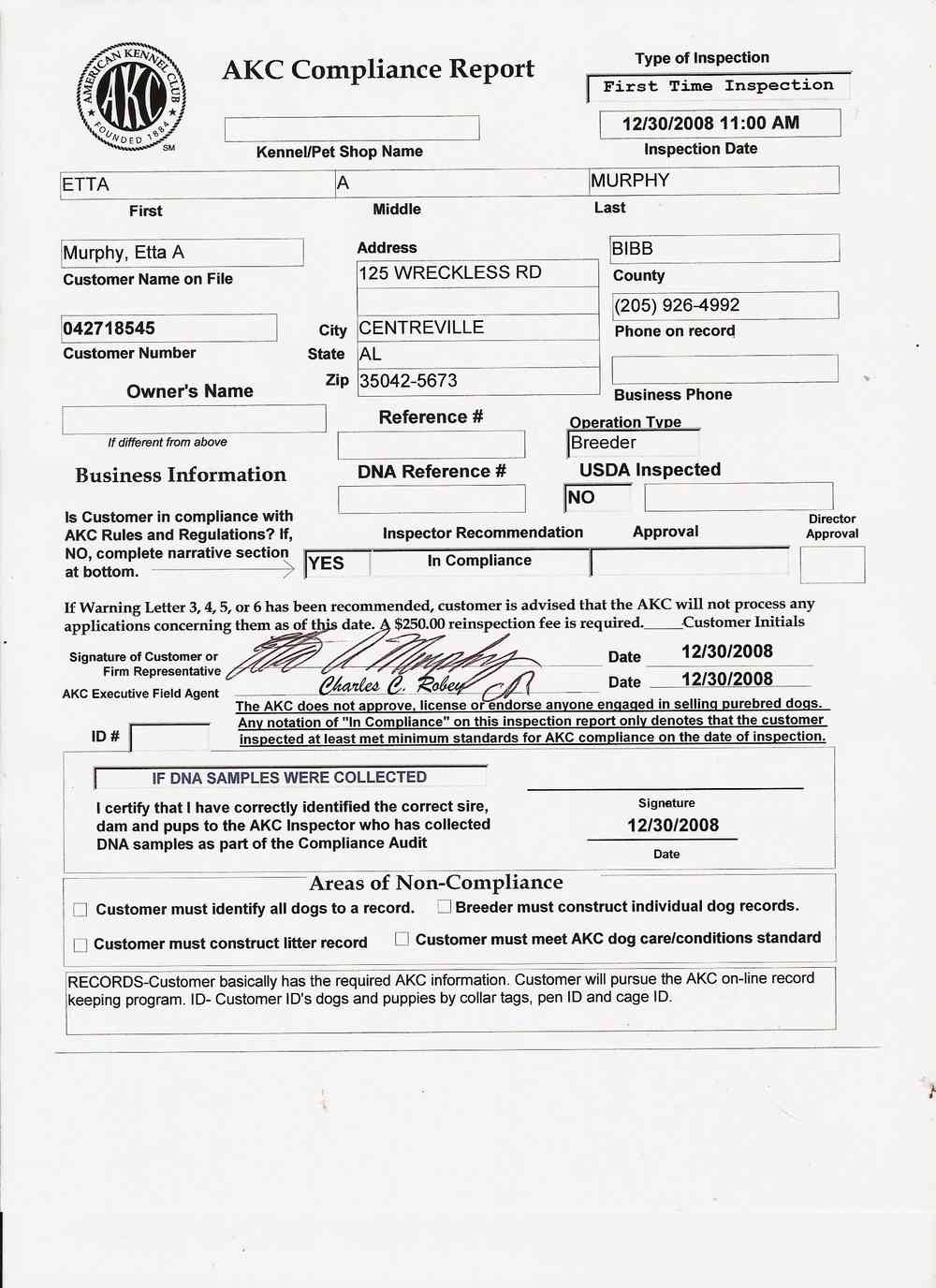 AKC Report
